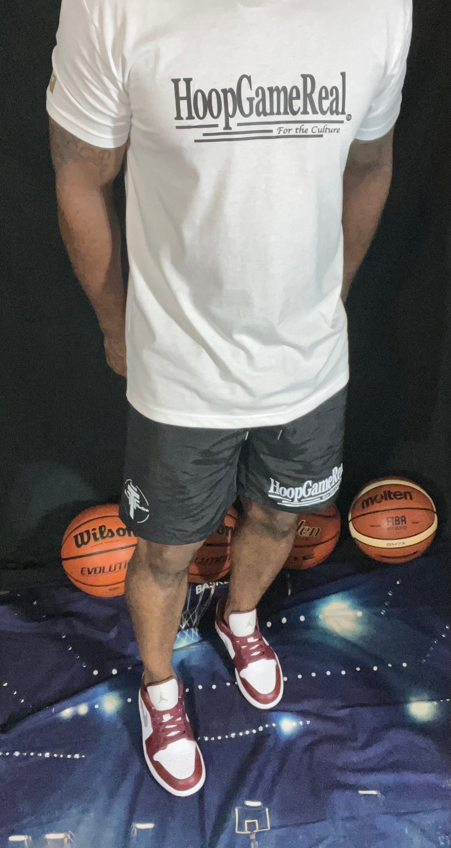 HoopGameReal Black/elite shorts