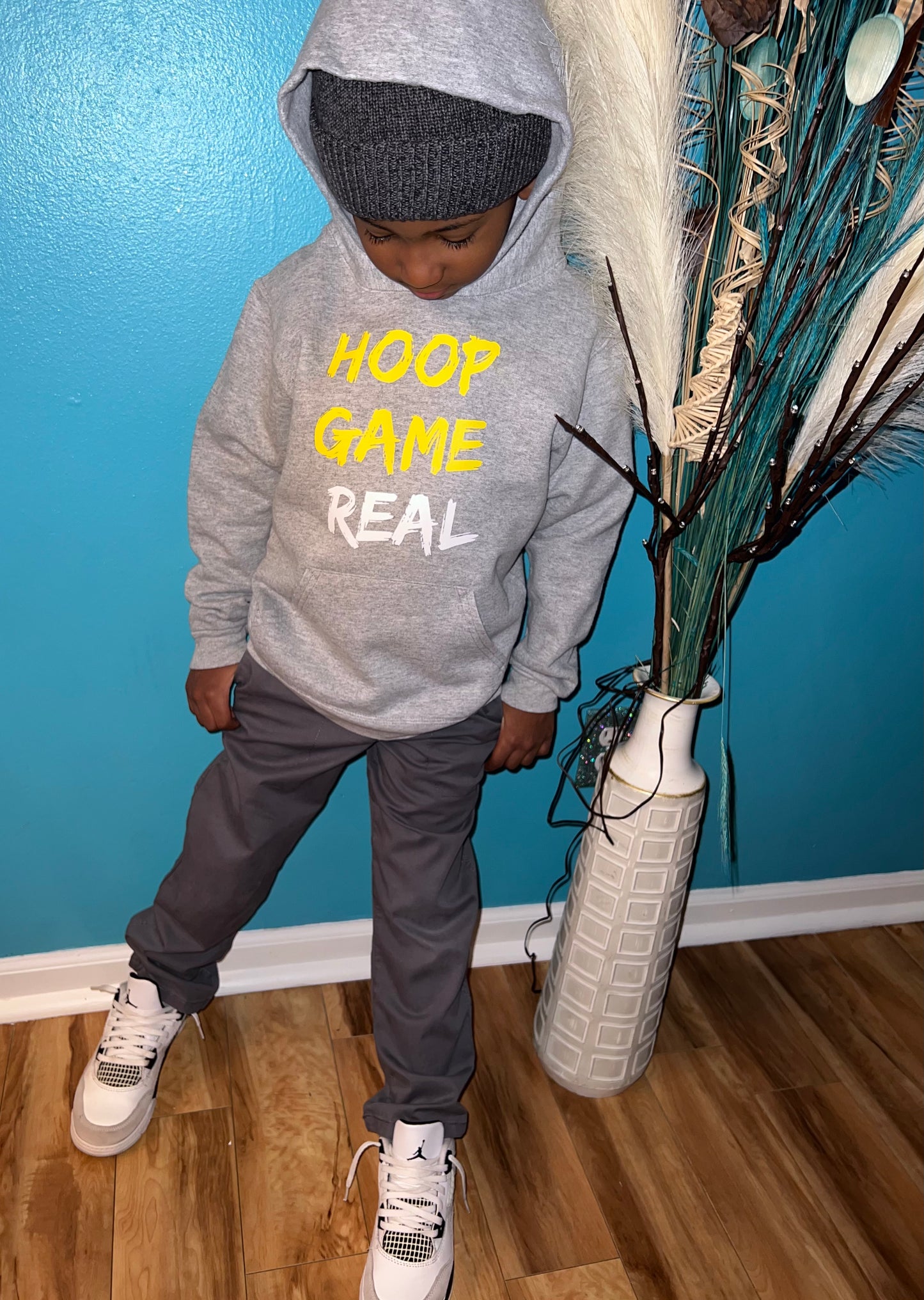 New🔥🔥Youth Splash Grey Hoodie