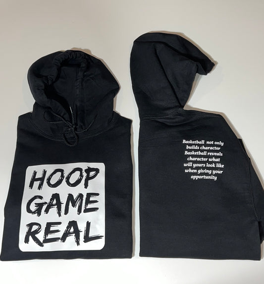 Hoodie/ HoopGameReal Black with Free splash T shirt (Limited Time)