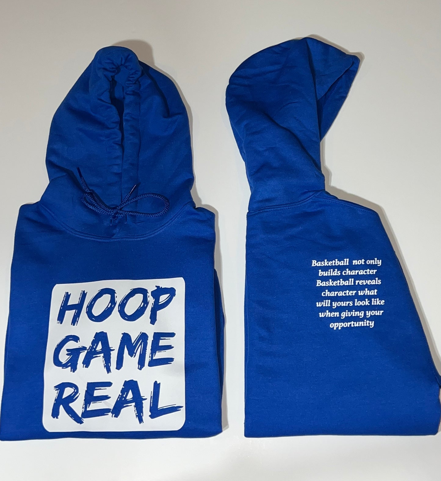 Hoodie/ HoopGameReal Royal Blue with Free splash T shirt (Limited Time)